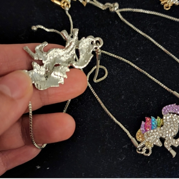 LAST ONE Unicorn Silver  Adjustable Girls Bracelet - Picture 5 of 9